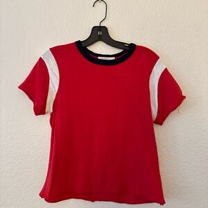 rag & bone Red Short Sleeve Tee